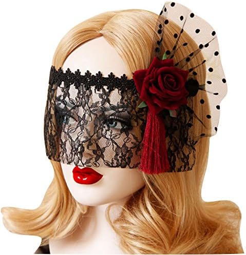Supersnailman Sexy Lady Girl Lace Eye Party Mask Face For Halloween Masquerade (C)
