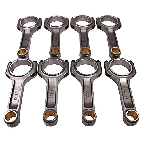 I Beam Race 6.135" 2.200" .990" Bronze Bush 4340 Connecting Rods Chevy BBC