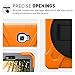 ZenRich Samsung Galaxy Tab A 10.1 Case, Heavy Duty Shockproof Rotating Kickstand Protective Cover Case w/Hand Strap for Galaxy Tab A 10.1 Inch Tablet SM-T580 T585 T587 (No S Pen Version),Orange