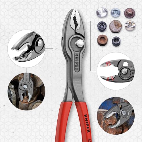 KNIPEX TwinGrip Front- und Seitengreifzange auf SB-Karte mit rutschhemmendem Kunststoff überzogen 200 mm, 82 01 200 thumbnail 2