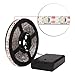 Led Strip Lights Sunsbell Battery Operated Flexible Light Strips, SMD 3528 IP65 Waterproof Super Bright LED Tape Light, with Battery Box, Cool White Indie Room Decor(2M, 6.5FT)