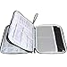 Damero 2 Layer Electronics Organizer Bag, Universal Electronic Accessories Travel Case Storage for USB Cable, Flash Driver, Phone and More, Dark Gray