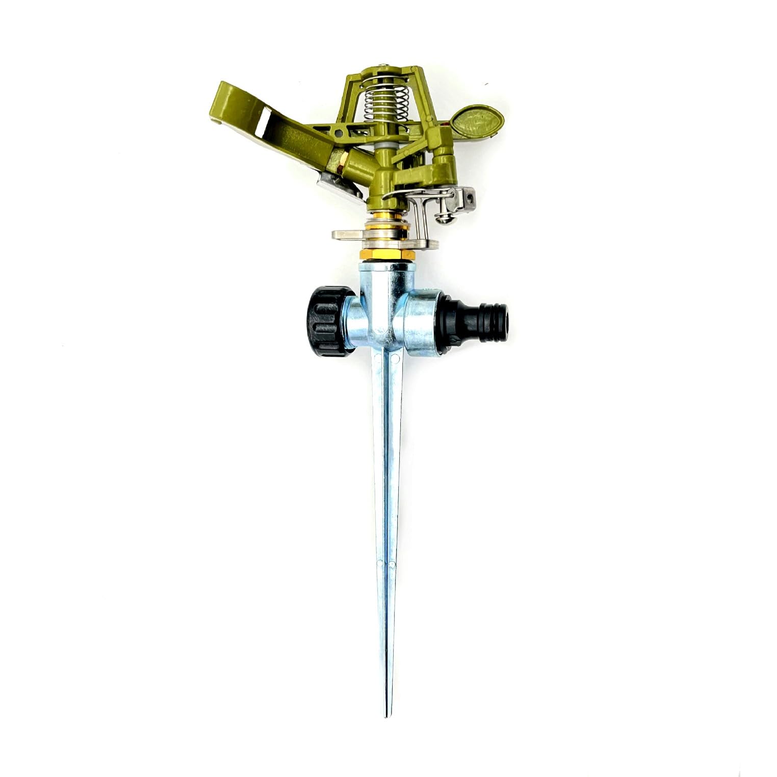 JZK 360 Degree rotating zinc alloy metal impact impulse water sprinkler for garden, lawn sprinkler spike, lawn watering sprinkler, irrigation sprayer