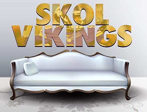 Minnesota Vikings Sticker, Skol Vikings Decal, Vikings Decal, Skol Vikings Sticker, Minnesota Vikings Home Decor, Minnesota, Vikings Bumper Sticker, Skol Vikings NFL Sticker, vmb02 (15x45)