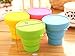YunKo Set of 4 Colorful Collapsible Cup Foldable Cup Travel Cup Camping Cup