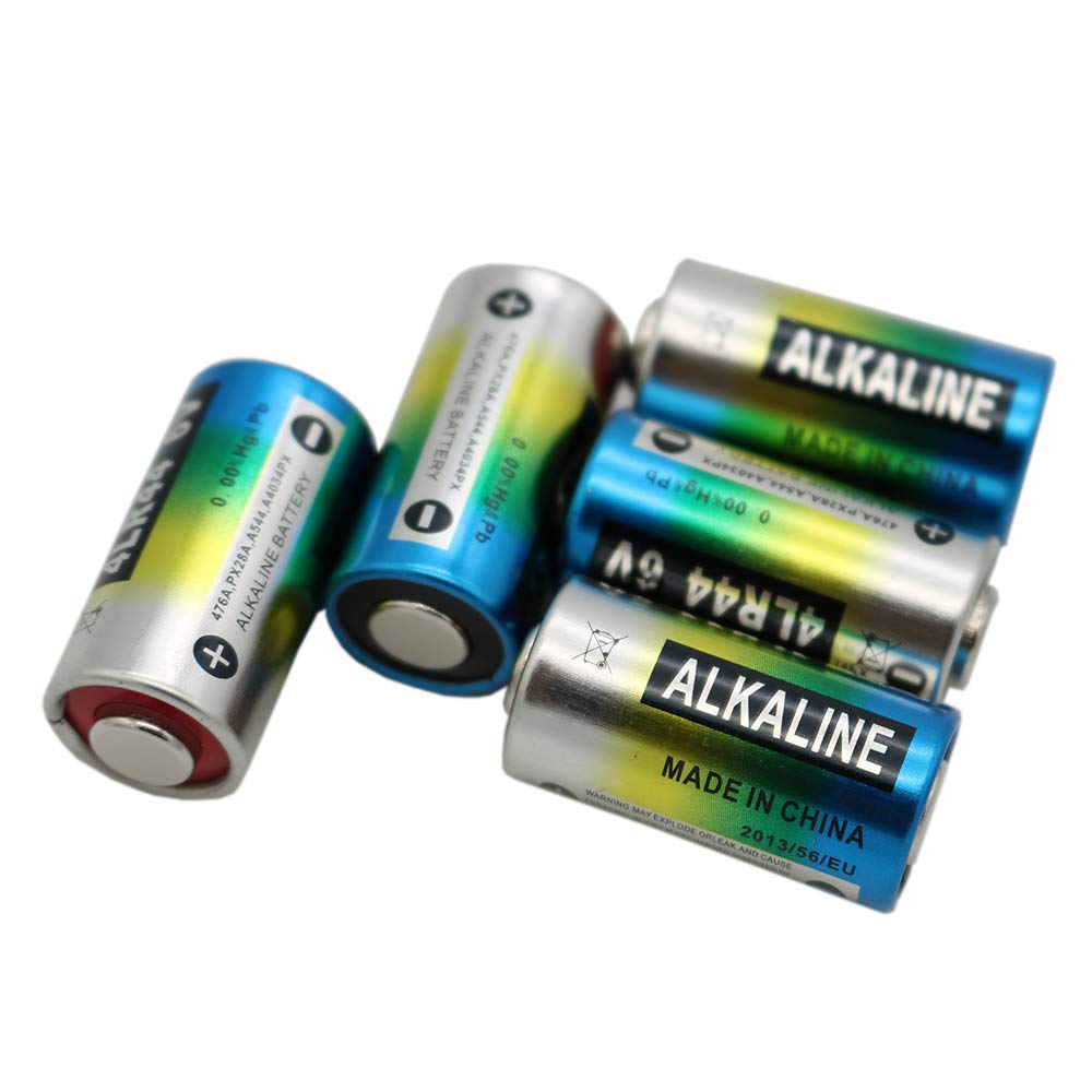 Cotchear 5Count 4LR44 / 476A / PX28A / A544 / K28A / L1325 Battery 6V Alkaline BatteriesHigh Capacity for Dog Collars
