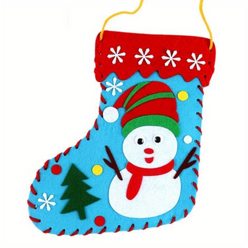 Generic Sew Your Own Christmas Stocking Craft Activity (Blue) - Craft Kit - Age 5+ - Not Foldable