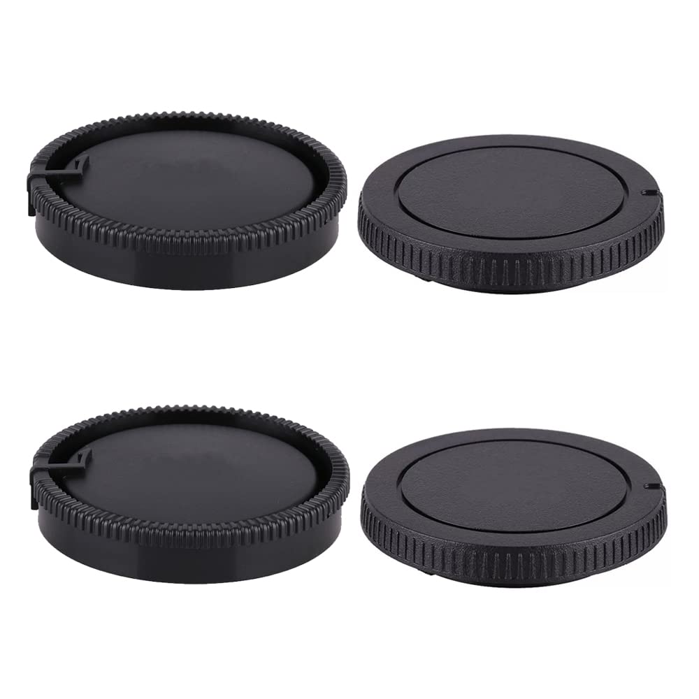 FANZR Front Body Cap + Rear Lens Cap Cover Compatible for Sony Alpha A-Mount/Minolta AF Mount fit A58 A99 A99II A350 A33 A77 Camera (2 Pack)