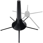 Cheerock Trumpet Stand Portable Foldable 5 Leg Metal with Protective Felts | five-point base, rubber foot pads, travel friendly, quick setup for stage , fits most trumpet bells