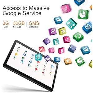 Dragon Touch Max10 Tablet, tablet Android da 10 pollici, 3 GB di RAM e memoria ROM da 32 GB, processore Octa-Core… - immagine 8