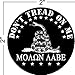2-Pack - Don't Tread on Me, Molon Labe (COME AND TAKE THEM!) gadsden, Patriotic Black Hat Hardhat Motorcycle Helmet Decal Sticker Placard 2