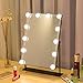 SOLMORE Mirror Lights LED Vanity Mirror Lights Kit Hollywood Style Flexible 12 Dimmable LED Light Bulbs Lighting Fixture Strip for Makeup Table Set in Dressing Room with Dimmer and USB Power Supply
