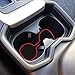 Powerty 2019 RAV4 Cup Holder Liner Non-Slip Gate Slot Mats Latex Door Pad Cup Mat Interior Accessories for 2019 Toyota RAV4 13 Pcs (Red)