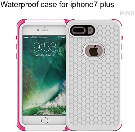 iPhone 7 Plus Case Pink : Waterproof Phone Cases for iPhone 7 Plus Waterproof/Shock Proof/Snow Proof/Dirt Proof Case for iPhone 7 Plus_IPX68