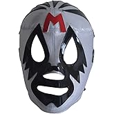 Mr Personalidad Semi-Professional Lucha Libre Mask Adult Size Luchador Wrestling Mask Silver Premium Quality Mascara de Luchador for Cosplay or Professional Wrestling