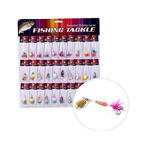 BLISSWILL-30Pcs-Metal-Fishing-Lures-Crankbait-Spinner-Baits-Assorted-Fish-Hooks-Tackle-For-Pike-Trout-Salmon-Bass BLISSWILL-30Pcs-Metal-Fishing-Lures-Crankbait-Spinner-Baits-Assorted-Fish-Hooks-Tackle-For-Pike-Trout-Salmon-Bass