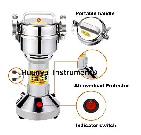 150g Family Stainless Steel Grain Mill Cereal Mill Herb Grinder Powder Pulverizer