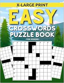 big and easy crossword puzzle book for seniors extra large print easy to read crosswords great dementia activity for elderly gran hello 9798487570291 amazon com books