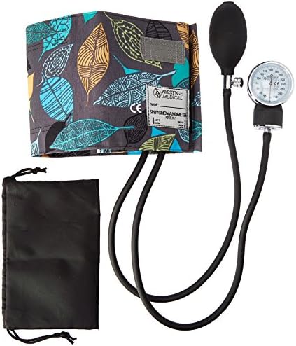 Prestige Medical Premium Adult Aneroid Sphygmomanometer, Leaves Grey