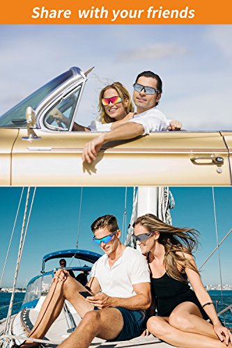 image for Sports Sunglasses 2 Pairs Polarized Sports Sunglasses with 4 Interchan