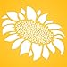 Stencils for Walls: Sunflower Stencil, 3 x 4 inch (XS) - Flower Floral Wall Art
