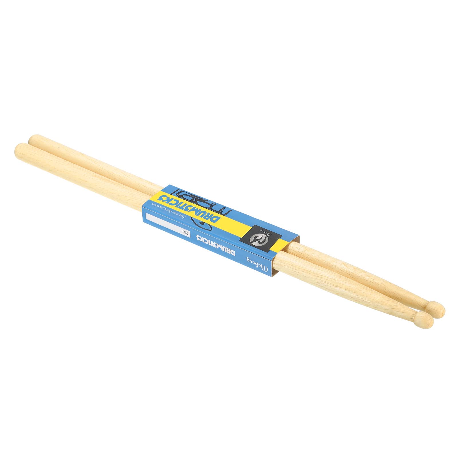 PATIKIL Oak Wood Drumstick Anti Slip Handle Grips Drum Stick Wrap 5A for Drumming Musical Instrument Percussion Grey 1 Pair