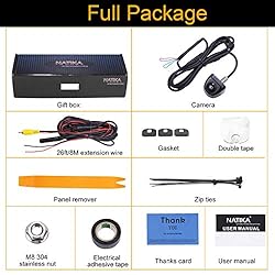 NATIKA Backup/Front View Camera,IP69K Waterproof