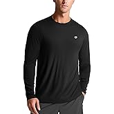 Zengjo Mens Baselayer Shirt Long Sleeve Athletic Running T Shirts Lightweight Undershirt