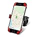Bike & Motorcycle Phone Mount for iPhone X,8,8 Plus,7,7 Plus,6,6 Plus Samsung Galaxy or any Cellphone Smartphone Mountain, City & Road Bicycle Handlebar Holder-Black