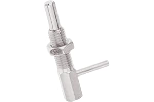 Esquirla Retractable Indexing Spring Plunger L Handle Assembly Durable Bolt Accessories Direct Replaces Indexing Plunger Pin with Nut, M12