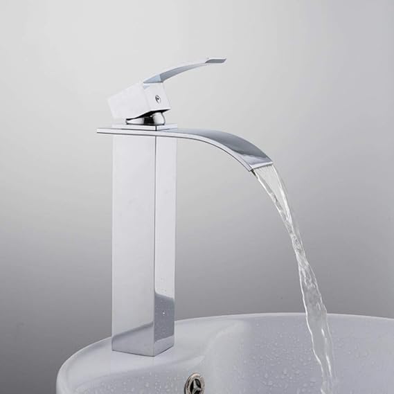 grifería de lavabo grifería monomando de lavabo alto caño en cascada