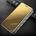 Galaxy S7 Edge Case, AICase Luxury Translucent View Window Sleep/Wake Up Function Cover Mirror Screen Flip Electroplate Plating Stand Full Body Protective Case for Samsung Galaxy S7 Edge (Gold)