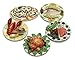 Unique Handcrafted Ceramic 3D Fake Food Magnets -Set of 5- Perfect As Refrigerator Magnet, Metal Office Equipment, Home Kitchen Decoration, Collectible Item