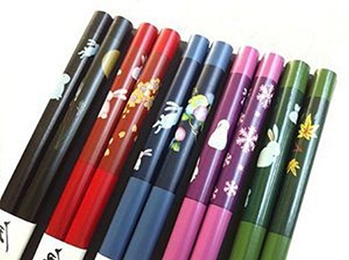 JapanBargain 3644, Bamboo Chopsticks Reusable Japanese Chinese Korean Chopsticks Set Wood Chop Stick - //coolthings.us