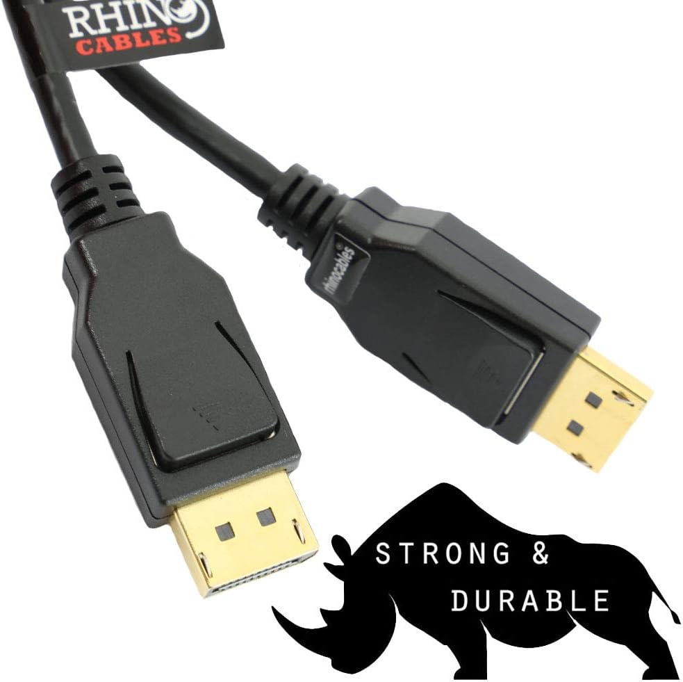 rhinocables 8K DisplayPort 1.4 Cable 60Hz DP HDR 4K Display Ultra High Speed Monitor Cable ideal for Gaming PC/Laptop TV Video Streaming and Projectors UHD (2m - Image 4