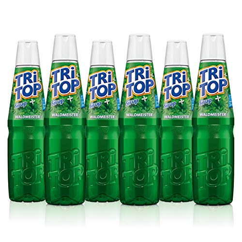 TRi TOP Waldmeister | kalorienarmer Sirup für Erfrischungsgetränk, Cocktails oder Süßspeisen | wenig Zucker (6 x 600ml)