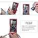 Multimeter, Exwell Digital Multimeter with Two Sets Multimeter Test Leads, 7.3x3.5x1.9 Inches Voltage Tester/Meter Black Protective Case Included