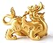 BOYULL Feng Shui Wealth Prosperity Golden Pi Xiu/Pi Yao Statue Car Dashboard Decoration, Attract Wealth and Good Luck,Feng Shui Decor