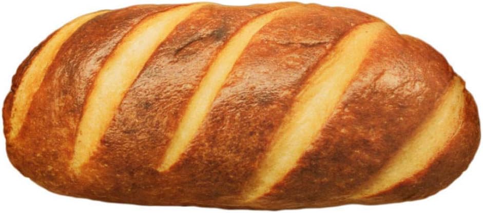 Naiflowers 12inch 3D Simulation Bread Shape Pillow, Slow Rising Jumbo Squishies Toy Soft Kawaii Squeeze Soft Toy, Stress Relief Toys hop Props Sensory Toy (Multicolor)