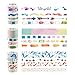 Washi Tape Crafts Set, 12 Rolls Tapes Stickers Decorative Masking Tape Set Decor with Multiple Patterns Binding Arts Tape Crafts for DIY Crafts and Gift Wrapping