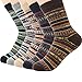 Zando Women Winter Thick Crew Sock Knit Warm Cashmere Boot Sock Cozy Casual Wool Cabin Sock Comfort Athletic Socks