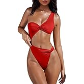XXTAXN Women's Sexy Thong Cutout Monokinis Tie Beach One Piece Swimsuit Bathing Suit