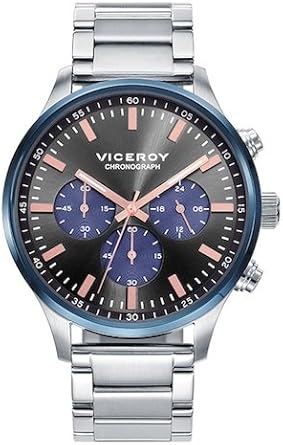 Viceroy Reloj Multiesfera para Hombre de Cuarzo con Correa en Acero Inoxidable 471055-57