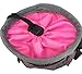 Dog Treat Training Bag with Mesh Pouch for Ball or Toys - Includes Waste Poop Bag Dispenser and Large Front Pocket with Zipper - 3 Options to Wear - Clip, Belt or Over the Shoulder Strap - Pink Lining