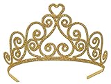 Beistle 60641-GD Gold Glittered Metal Tiara