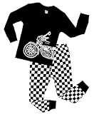 Boys Pajamas Motorcycle Children Christmas Clothes 100% Cotton Size 2-10 Years