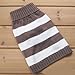 Turtleneck Stripes Pro Pet Clothes Dog Wool Classic Sweaters (Brown&White Stripe, S)