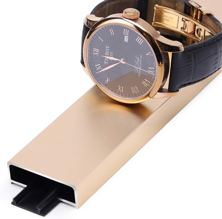 GWXFHT Threshold Strip Aluminum Alloy U-shaped Decorative Strip Background Wall Decoration Strip Ceiling Profile Buckle Strip Edge Banding Strip, W35*H12*L1000MM (Color : Silver white)