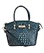 FIORI EE0019 Navy Blue Genuine Crocodile Pattern Cow Leather Handbag.