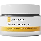 AbsolutSkin Illuminating Cream – Skin Brightening Moisturizer with Vitamin C, Mulberry & Licorice Extract – Hydrates & Evens Tone – 50ml